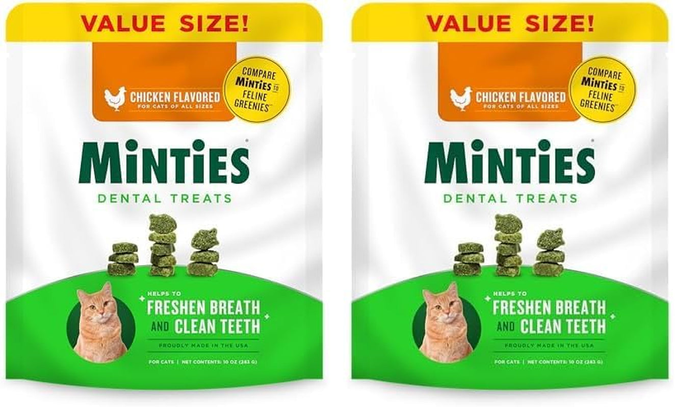 Minties Dental Chews for Medium Dogs (25-50 lbs) - 20 Count, Vet-Recommended Mint-Flavored Treats for Dental Health, Freshens Breath, and Reduces Plaque and Tartar