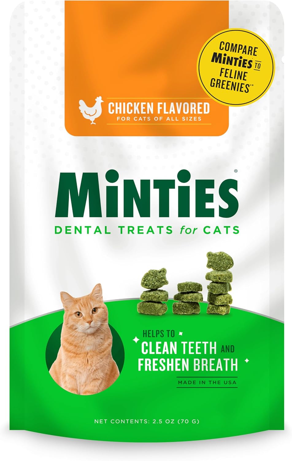 Minties Dental Chews for Medium Dogs (25-50 lbs) - 20 Count, Vet-Recommended Mint-Flavored Treats for Dental Health, Freshens Breath, and Reduces Plaque and Tartar