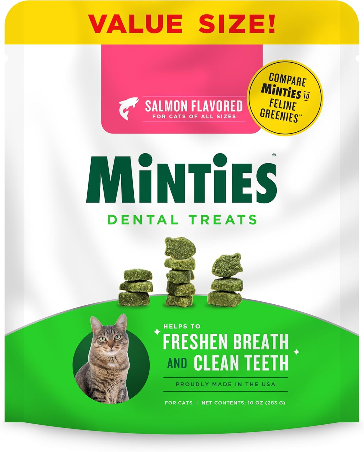 Minties Dental Chews for Medium Dogs (25-50 lbs) - 20 Count, Vet-Recommended Mint-Flavored Treats for Dental Health, Freshens Breath, and Reduces Plaque and Tartar