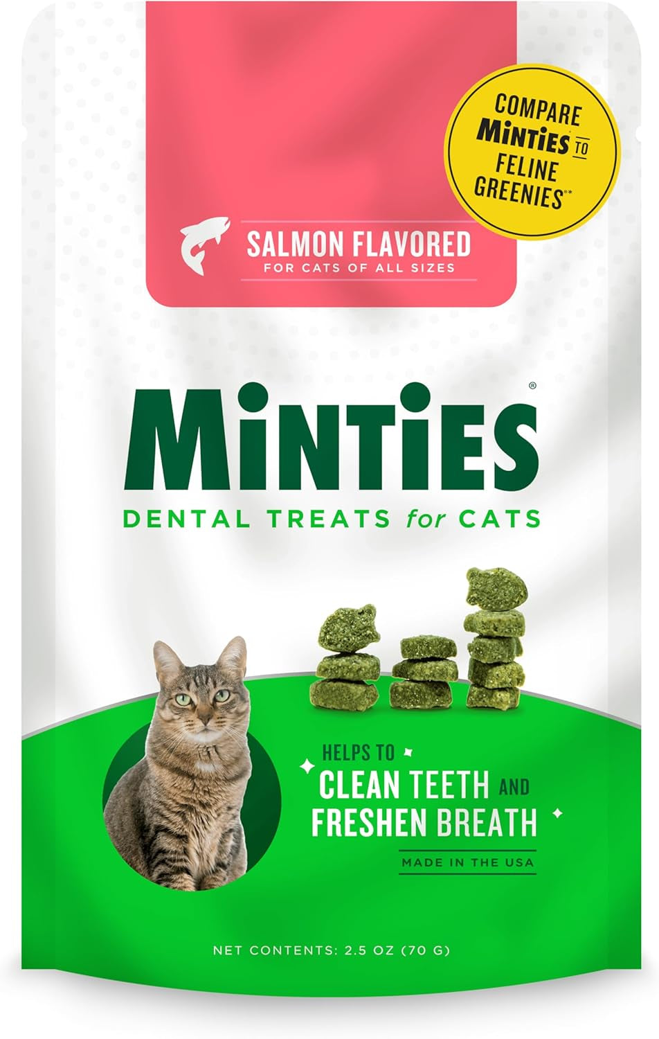 Minties Dental Chews for Medium Dogs (25-50 lbs) - 20 Count, Vet-Recommended Mint-Flavored Treats for Dental Health, Freshens Breath, and Reduces Plaque and Tartar