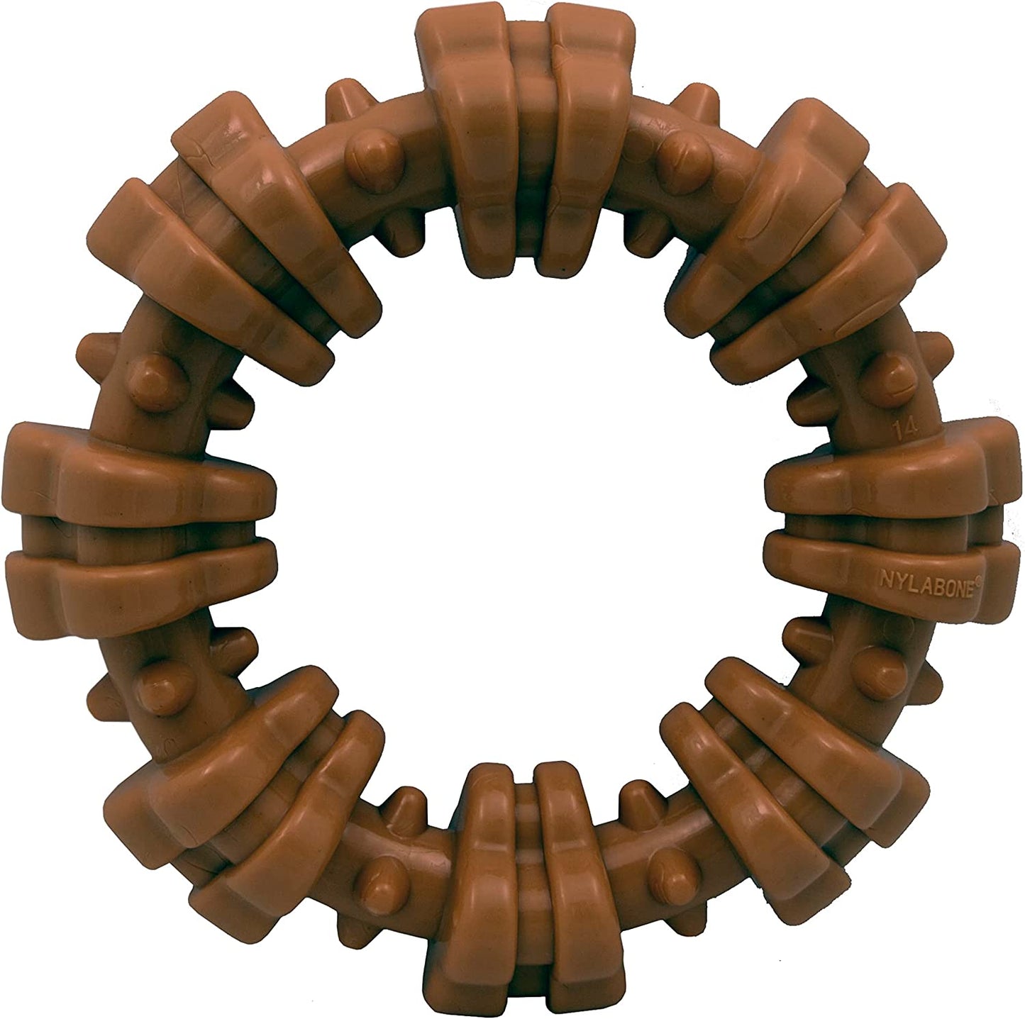 Nylabone Ergonomic Wishbone Power Chew Toy for Aggressive Chewers, BISON Flavor, Small (up to 25 lbs), 1 Count