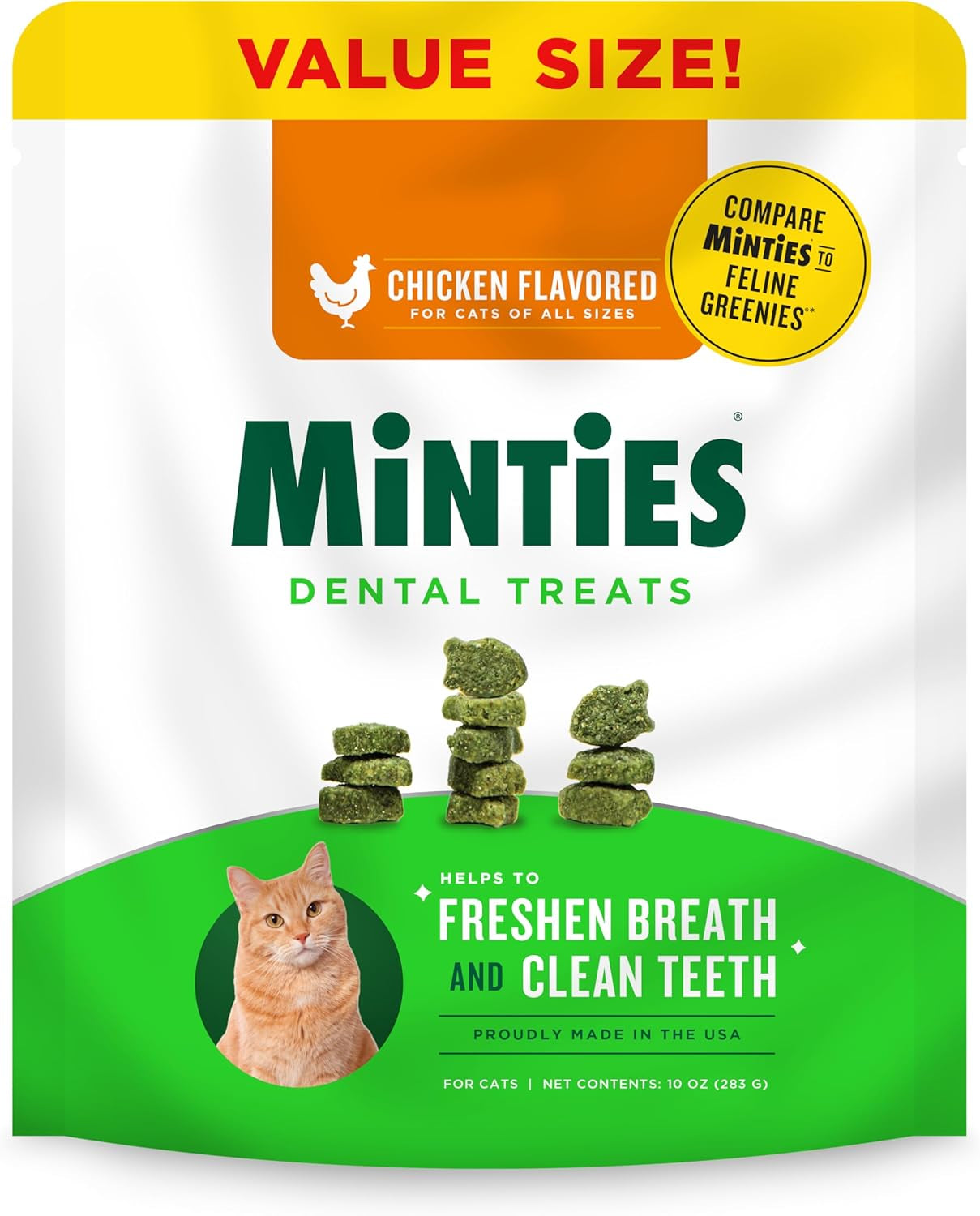 Minties Dental Chews for Medium Dogs (25-50 lbs) - 20 Count, Vet-Recommended Mint-Flavored Treats for Dental Health, Freshens Breath, and Reduces Plaque and Tartar