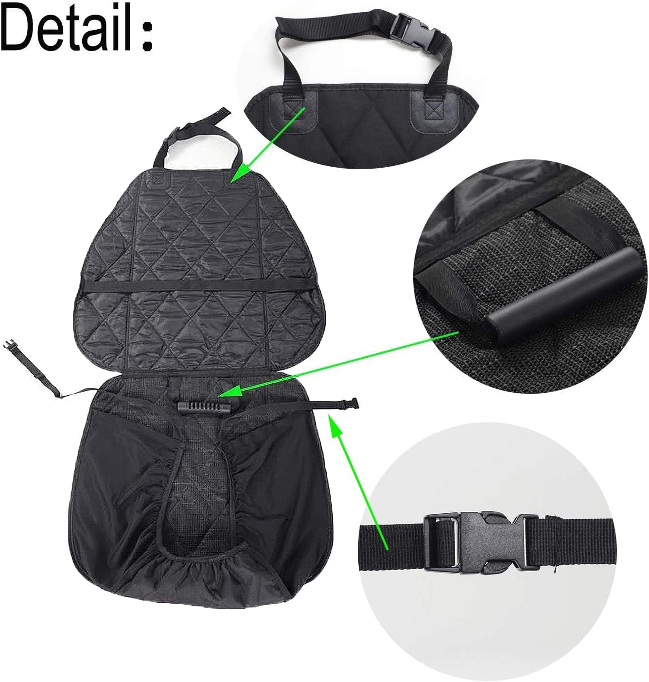 Asfrost Dog Seat Cover Cars Trucks Suvs, Thick 600D Waterproof Pet Car Seat Cover Dog, Heavy Duty & Wear-Resistant Durable Nonslip Backing with Side Flaps, Scratchproof Dog Front Seat Cover