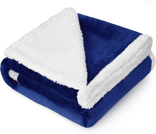 Premium Sherpa Fleece Dog Blanket - Ultra Soft and Fluffy Throw for Large, Medium, and Small Dogs and Cats, 50x60 Inches